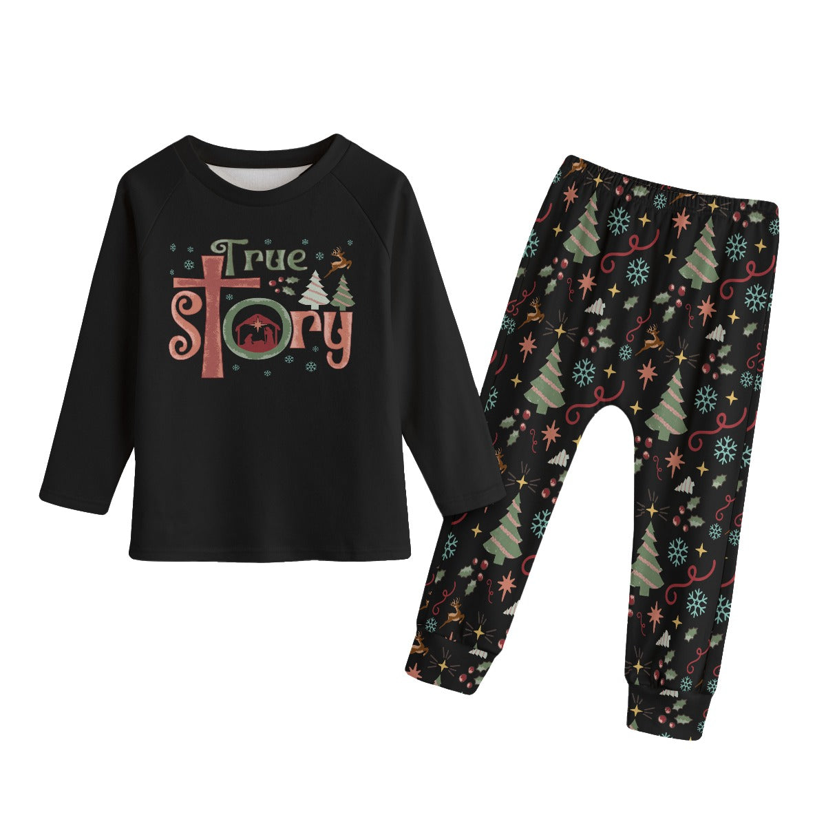 Matching Family Christmas Pajamas, Christian Christmas Pajamas, True Story Nativity Pajamas, Jesus Christmas Pajamas