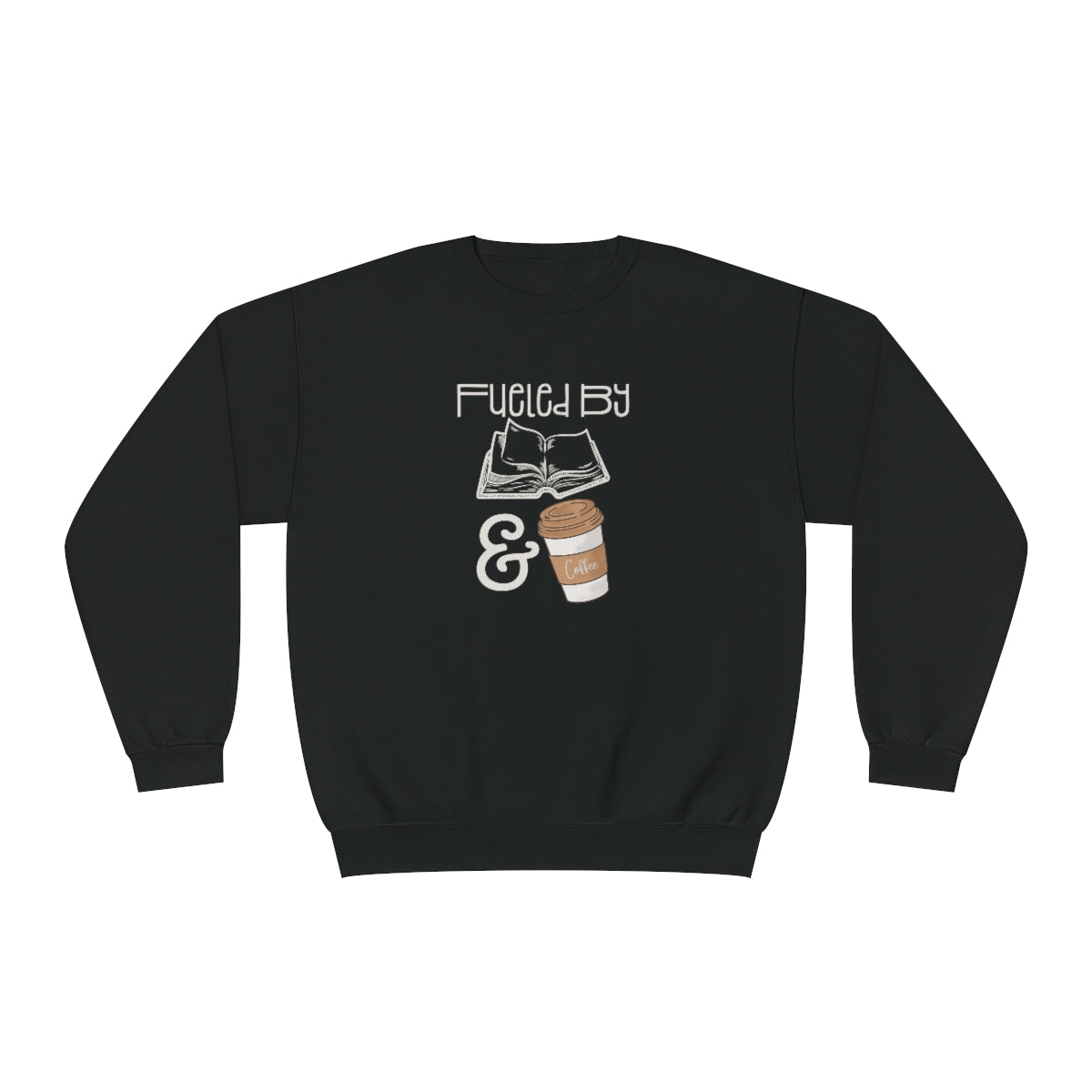 Fueled by Books and Coffee Sweatshirt, Book Lover Gift Women, SweatShirt for Women, Gift for Book Lovers, Sweaters for Women, Reading