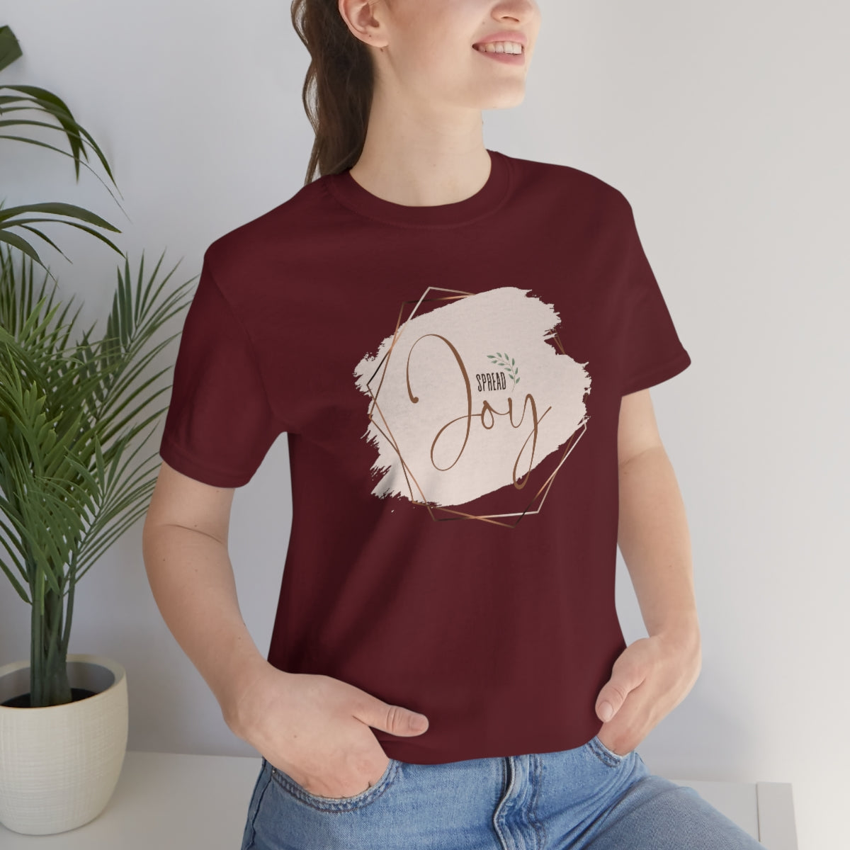 Boho Spread Joy Shirt, Boho Joy Shirt, Gold Frame Boho Shirt