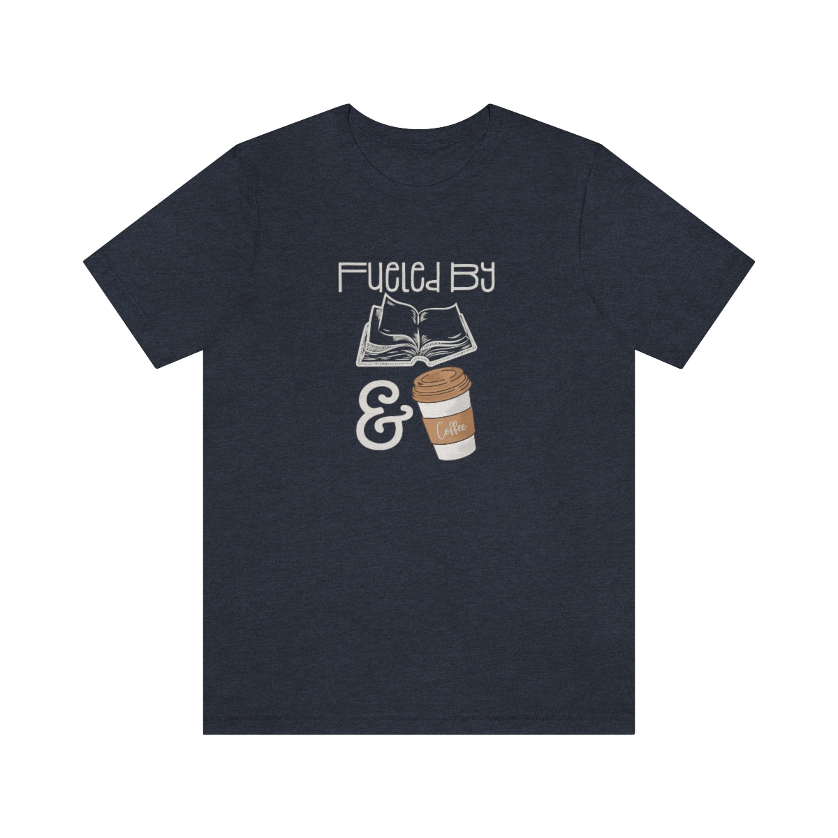 Fueled by Books and Coffee Tshirt, Book Lover Gift Women, Tshirt for Women, Gift for Book Lovers, Sweaters for Women, Reading