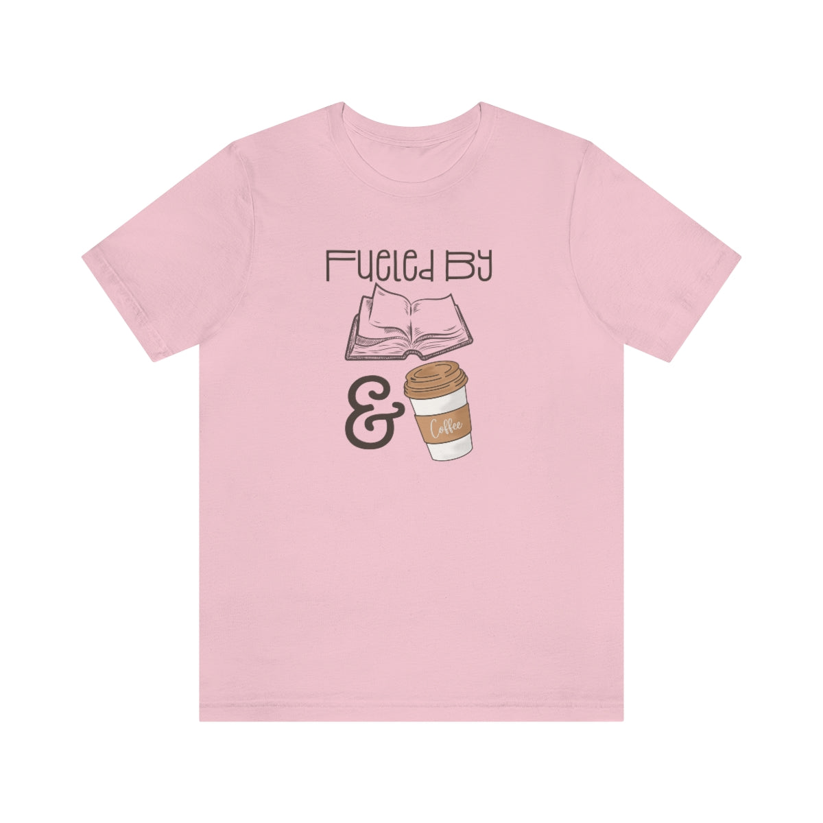 Fueled by Books and Coffee Tshirt, Book Lover Gift Women, Tshirt for Women, Gift for Book Lovers, Sweaters for Women, Reading