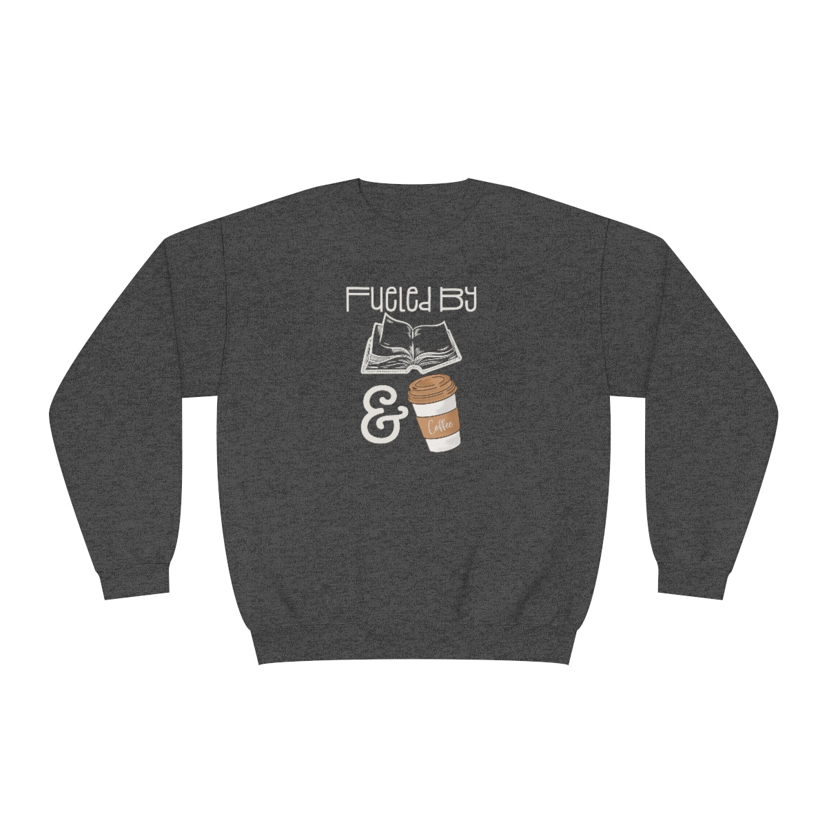 Fueled by Books and Coffee Sweatshirt, Book Lover Gift Women, SweatShirt for Women, Gift for Book Lovers, Sweaters for Women, Reading