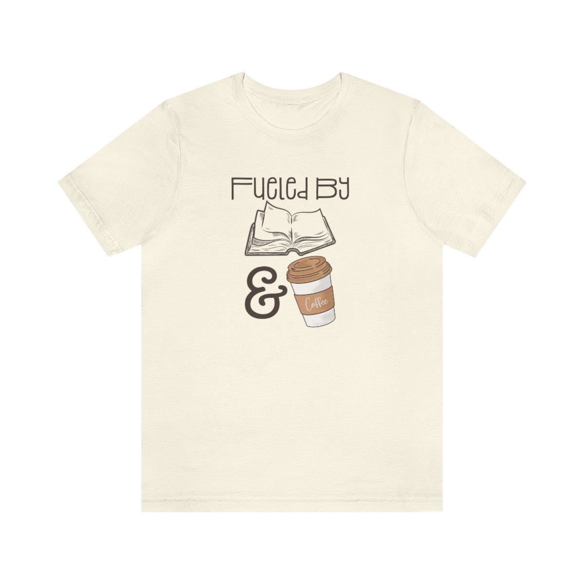 Fueled by Books and Coffee Tshirt, Book Lover Gift Women, Tshirt for Women, Gift for Book Lovers, Sweaters for Women, Reading