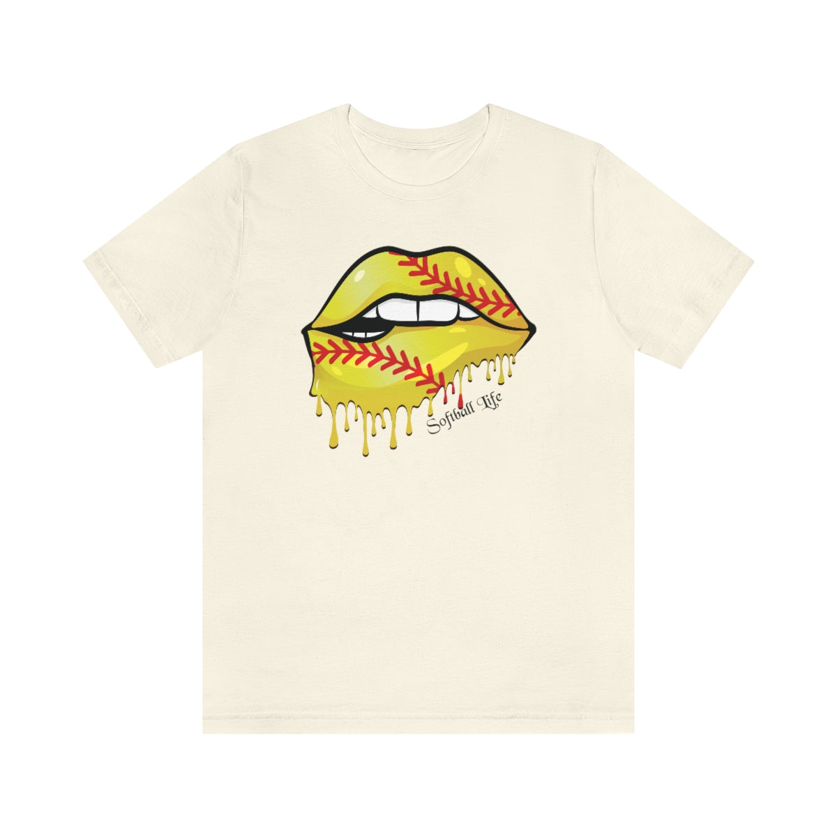 Softball Lips Softball Mom Tshirt | Softball tees | Women's softball Shirt | Cute softball shirts | Dripping Lips | Team gifts