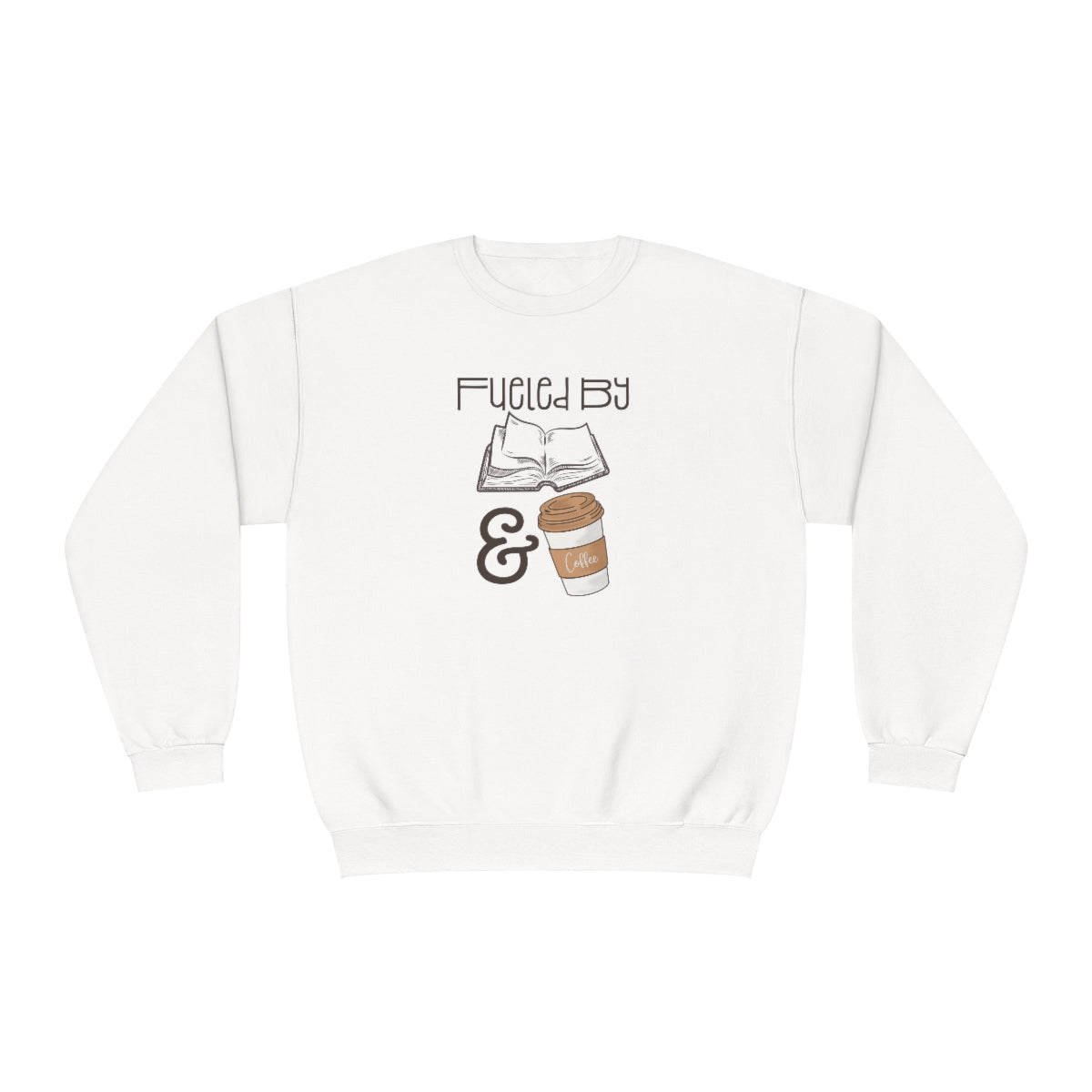 Fueled by Books and Coffee Sweatshirt, Book Lover Gift Women, SweatShirt for Women, Gift for Book Lovers, Sweaters for Women, Reading