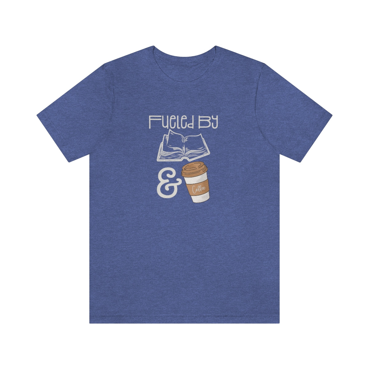 Fueled by Books and Coffee Tshirt, Book Lover Gift Women, Tshirt for Women, Gift for Book Lovers, Sweaters for Women, Reading