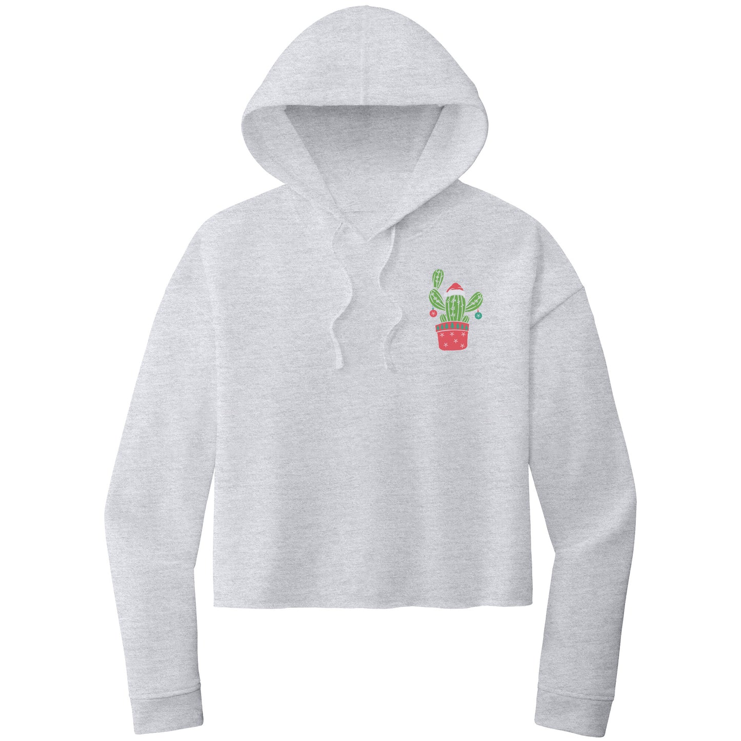 Christmas Cactus Cropped Hoodie Sweatshirt, Plant Mom Shirt, Cactus Lovers Shirt