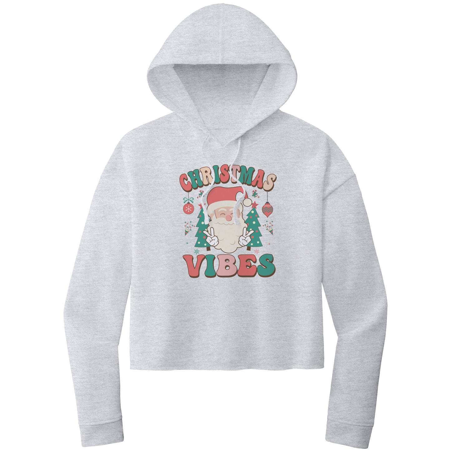Christmas Crop Hoodie, Christmas Cropped Sweatshirt, Christmas Vibes, Christmas Cropped Hoodie, Hippie Santa Hoodie