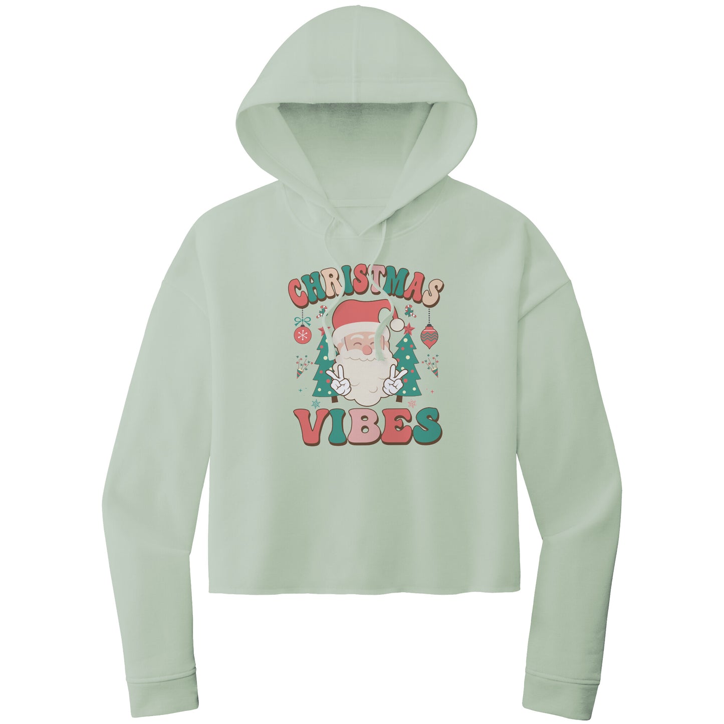 Christmas Crop Hoodie, Christmas Cropped Sweatshirt, Christmas Vibes, Christmas Cropped Hoodie, Hippie Santa Hoodie