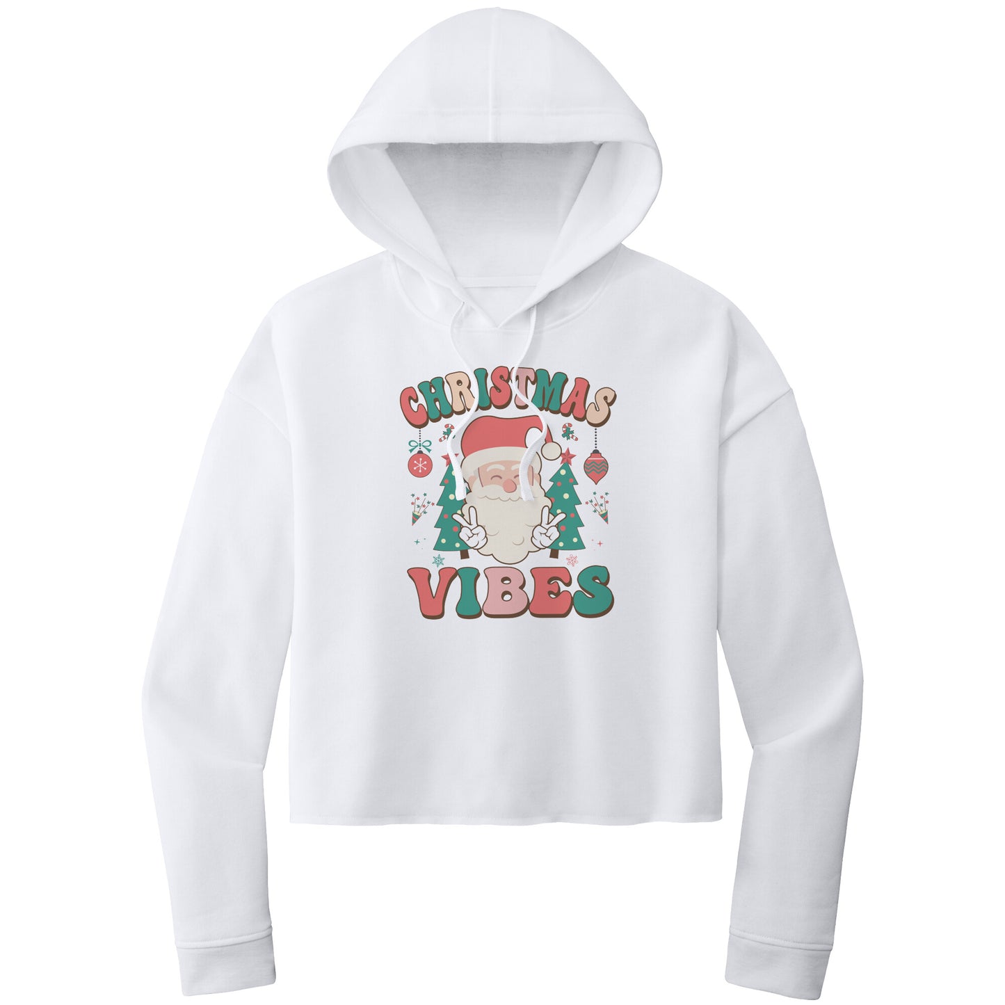 Christmas Crop Hoodie, Christmas Cropped Sweatshirt, Christmas Vibes, Christmas Cropped Hoodie, Hippie Santa Hoodie