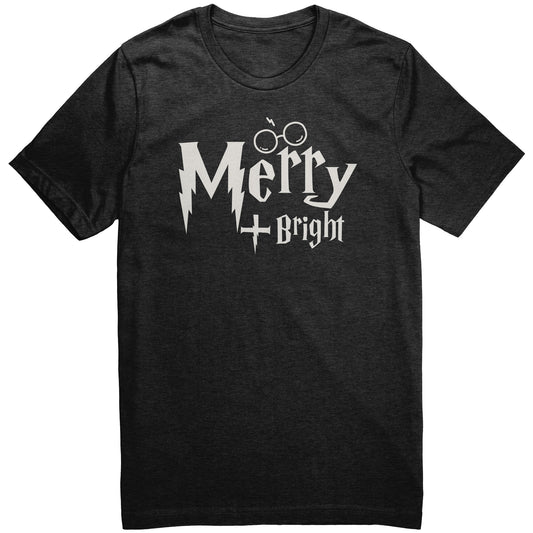Merry and Bright Wizard World Christmas tshirt, Wizard World shirt, Christmas bella tshirt