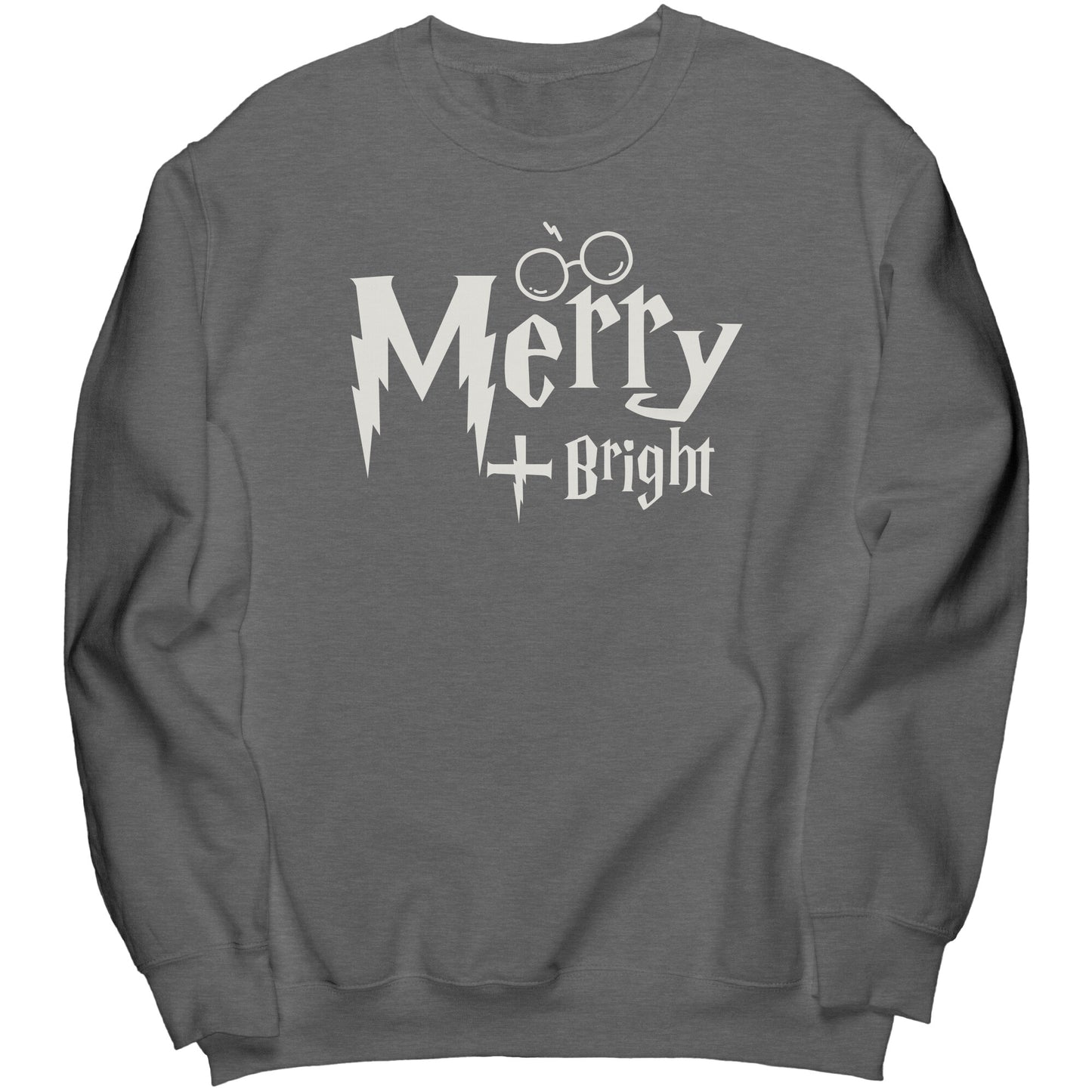 Merry and Bright Wizard World Christmas Sweatshirt, Wizard World Sweatshirt, Christmas Crewneck Sweatshirt