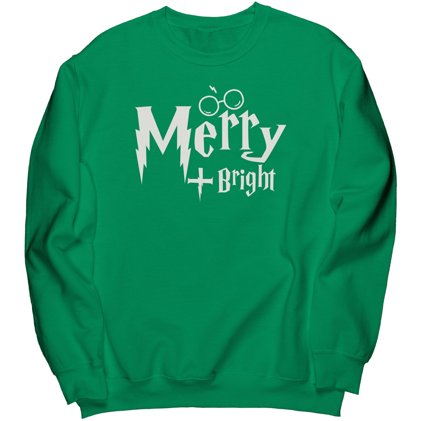 Merry and Bright Wizard World Christmas Sweatshirt, Wizard World Sweatshirt, Christmas Crewneck Sweatshirt