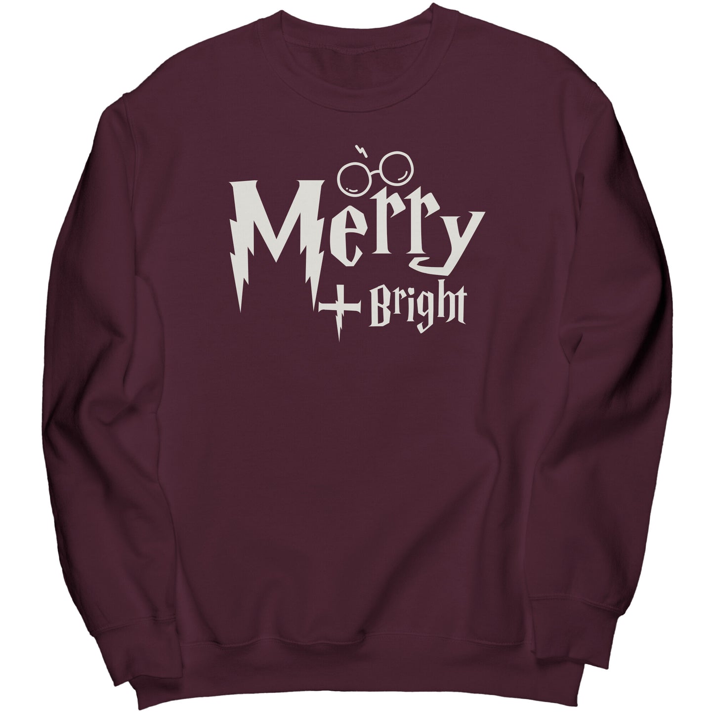 Merry and Bright Wizard World Christmas Sweatshirt, Wizard World Sweatshirt, Christmas Crewneck Sweatshirt