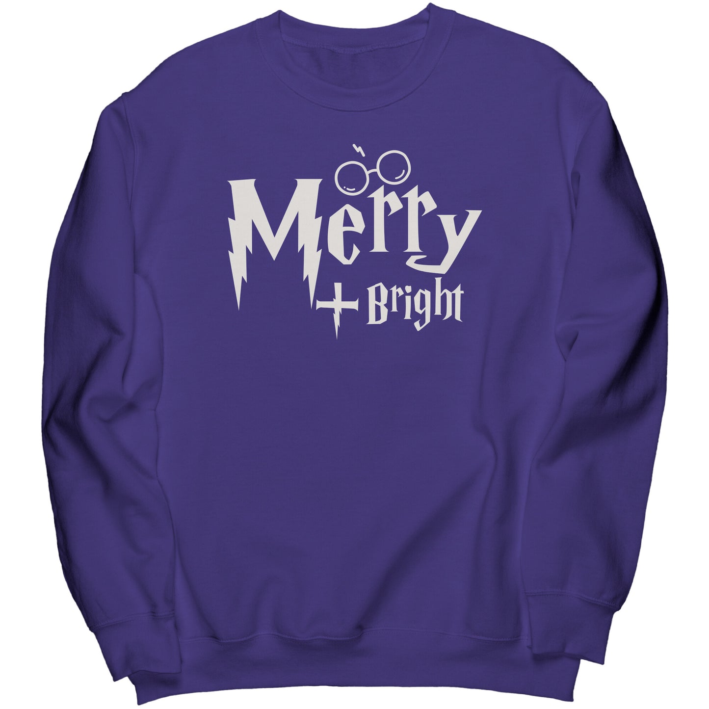 Merry and Bright Wizard World Christmas Sweatshirt, Wizard World Sweatshirt, Christmas Crewneck Sweatshirt
