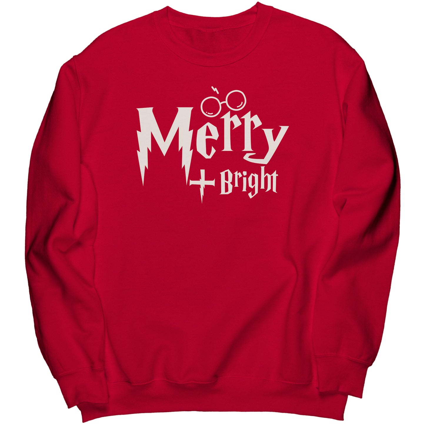 Merry and Bright Wizard World Christmas Sweatshirt, Wizard World Sweatshirt, Christmas Crewneck Sweatshirt