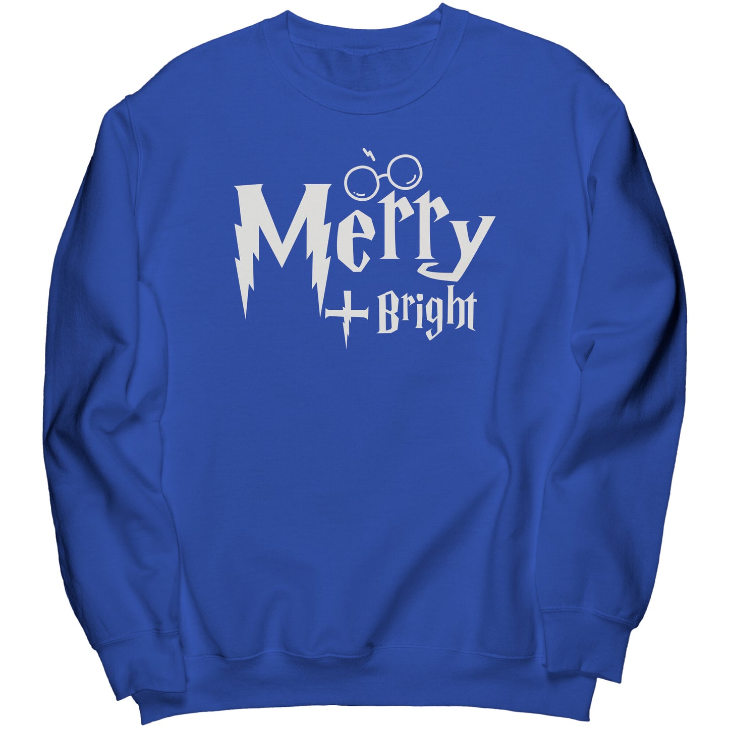 Merry and Bright Wizard World Christmas Sweatshirt, Wizard World Sweatshirt, Christmas Crewneck Sweatshirt