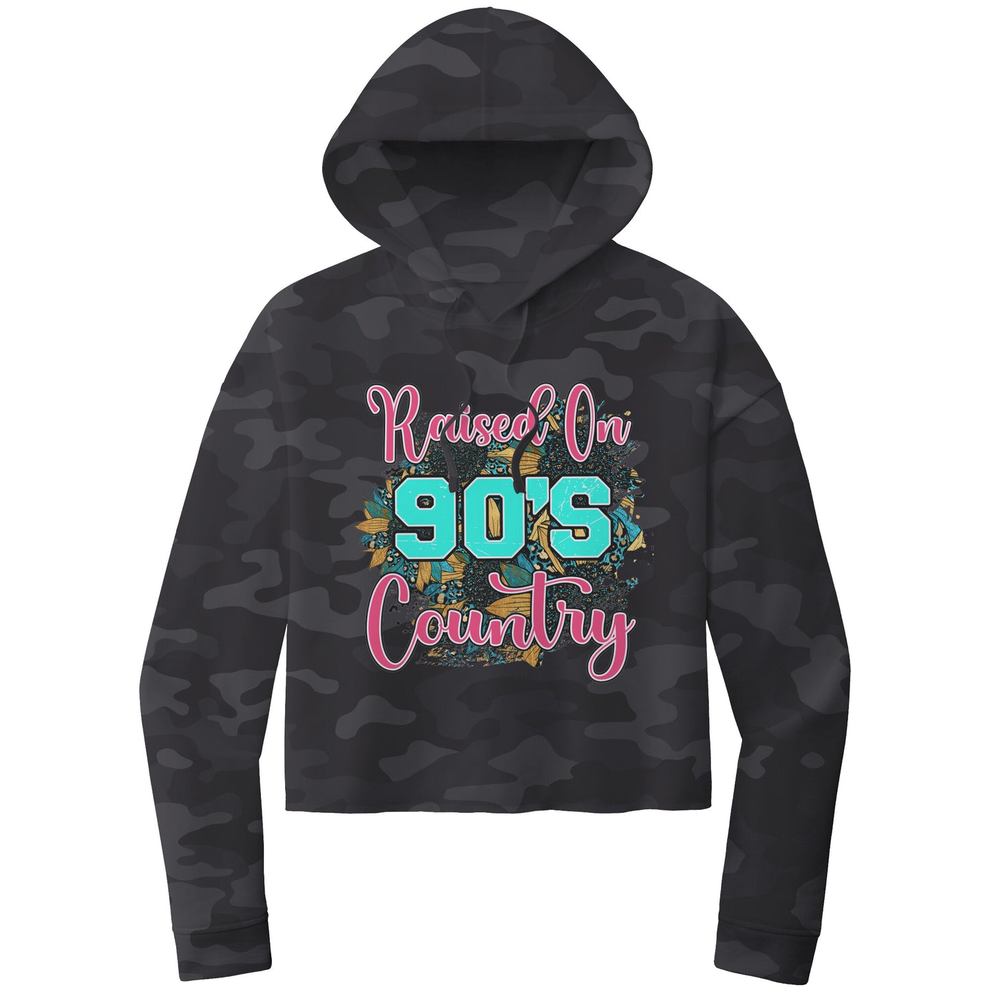 Raised on 90's Country Cropped Hoodie Sweatshirt, Vintage 90's Cropped Sweatshirt, 90's Shirt, Country girl sweatshirt
