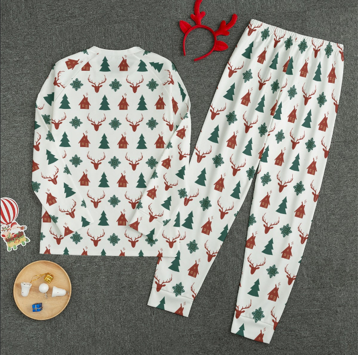 Traditional Matching Family Christmas Pajamas, Christmas Tree Pajamas