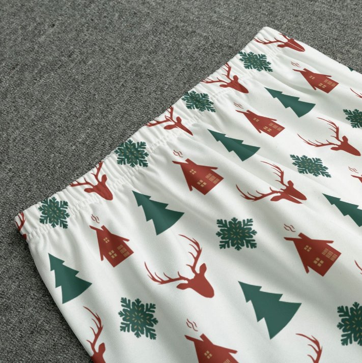 Traditional Matching Family Christmas Pajamas, Christmas Tree Pajamas