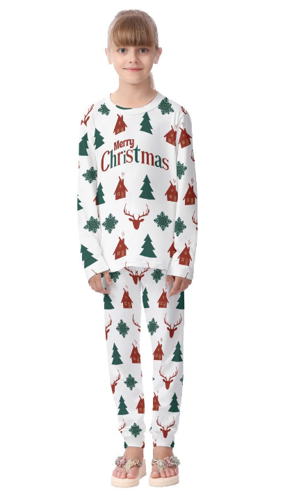 Traditional Matching Family Christmas Pajamas, Christmas Tree Pajamas