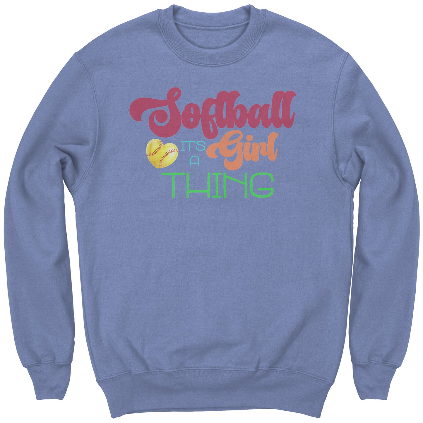 Youth Softball Sweatshirt, It's a Girl Thing Softball Sweatshirt, Girls Softball Shirt, Softball Gifts