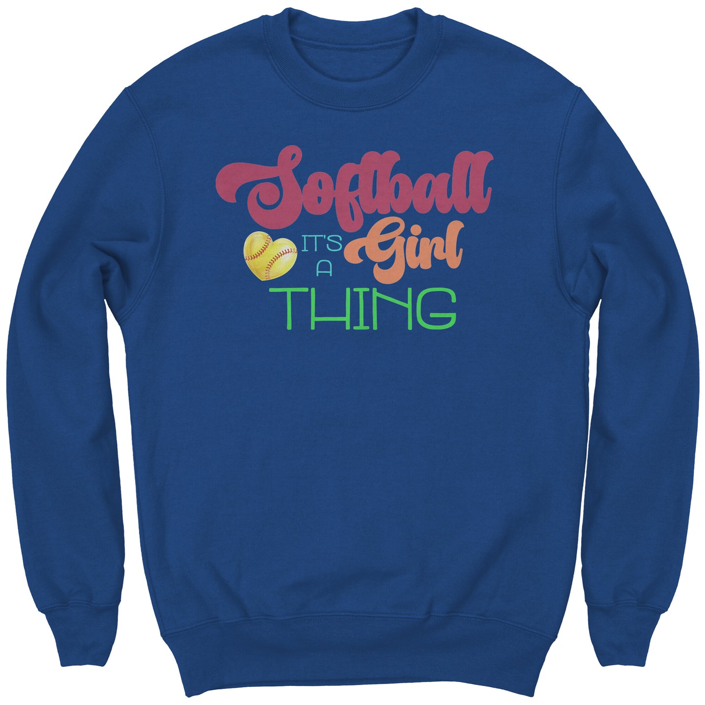 Youth Softball Sweatshirt, It's a Girl Thing Softball Sweatshirt, Girls Softball Shirt, Softball Gifts