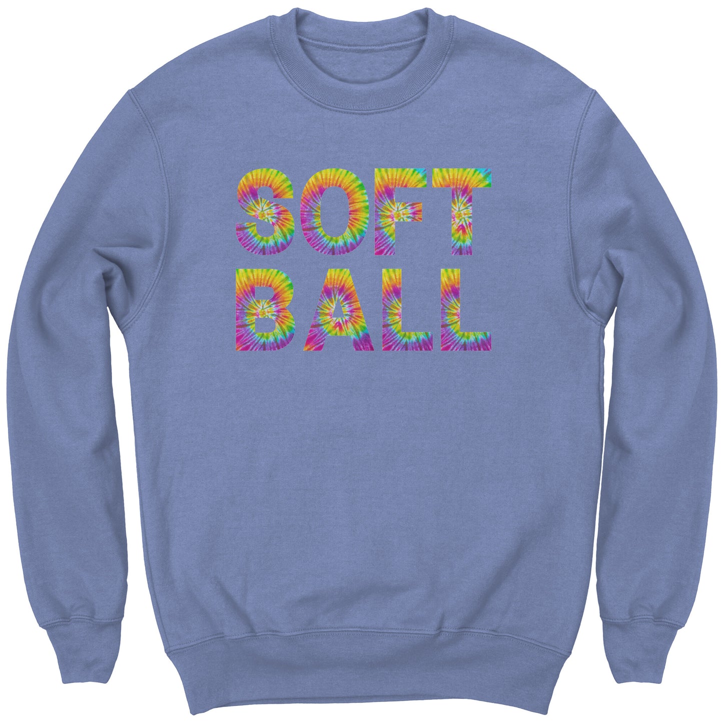 Youth Softball Sweatshirt, Tie Dye Softball Sweatshirt, Girls Softball Shirt, Softball Gifts