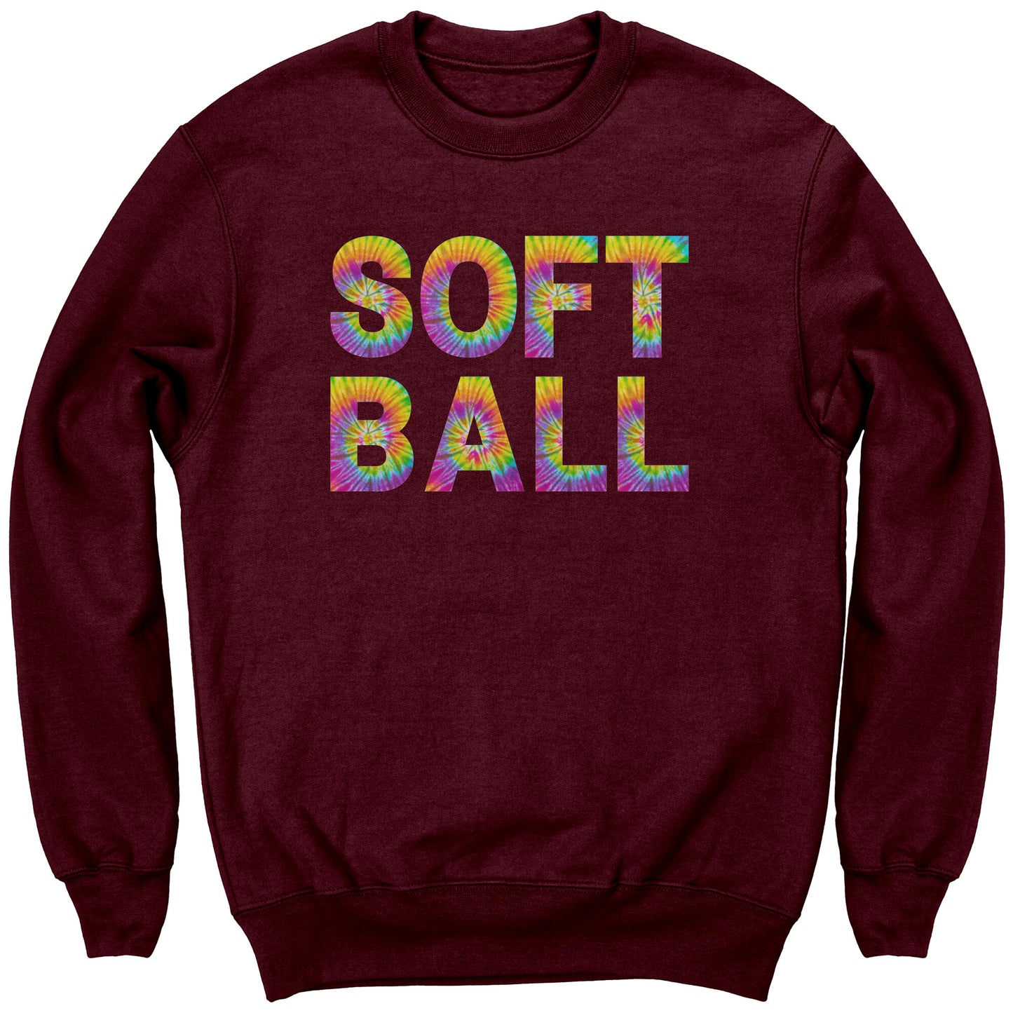Youth Softball Sweatshirt, Tie Dye Softball Sweatshirt, Girls Softball Shirt, Softball Gifts