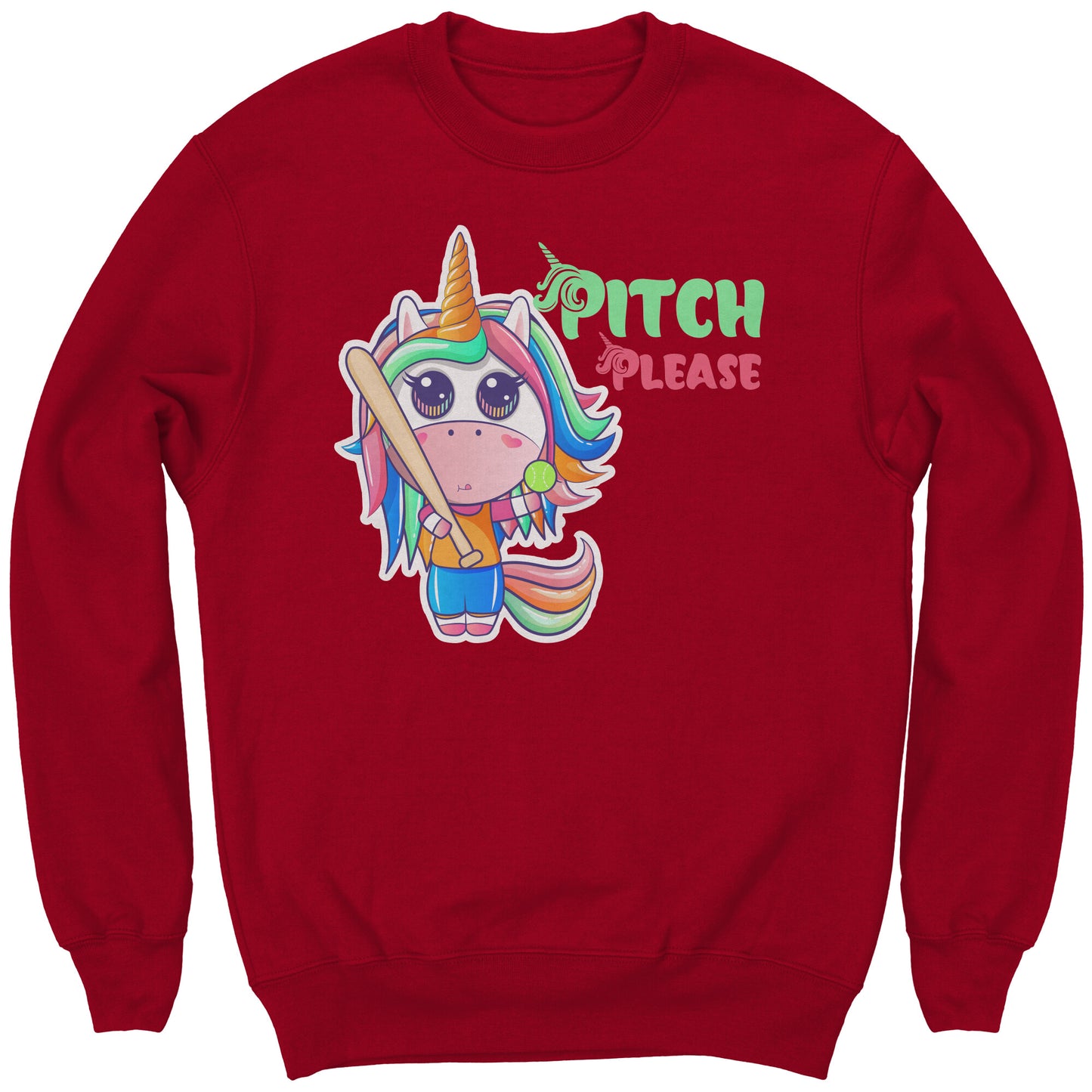 Youth Softball Sweatshirt, Unicorn Softball Sweatshirt, Girls Softball Shirt, Softball Gifts