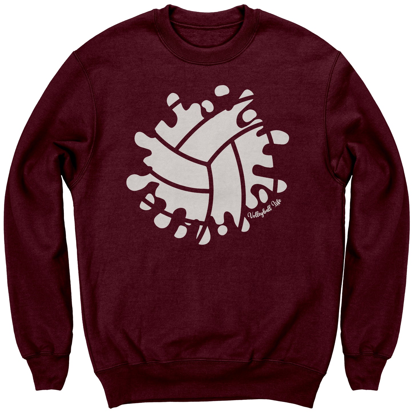 Youth Volleyball Sweatshirt, Girls Volleyball Sweatshirt, Volleyball Life Splash Sweatshirt
