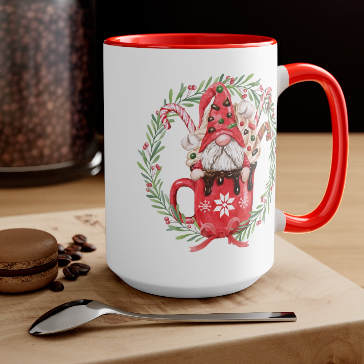 Christmas Gnome Coffee Mug, Christmas Coffee Mug