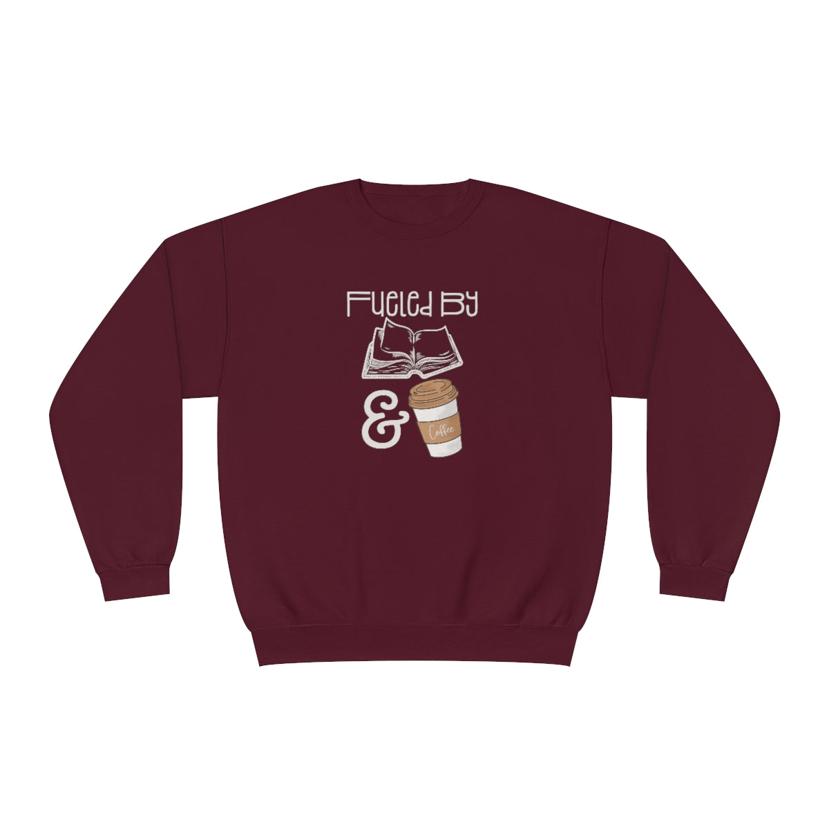 Fueled by Books and Coffee Sweatshirt, Book Lover Gift Women, SweatShirt for Women, Gift for Book Lovers, Sweaters for Women, Reading