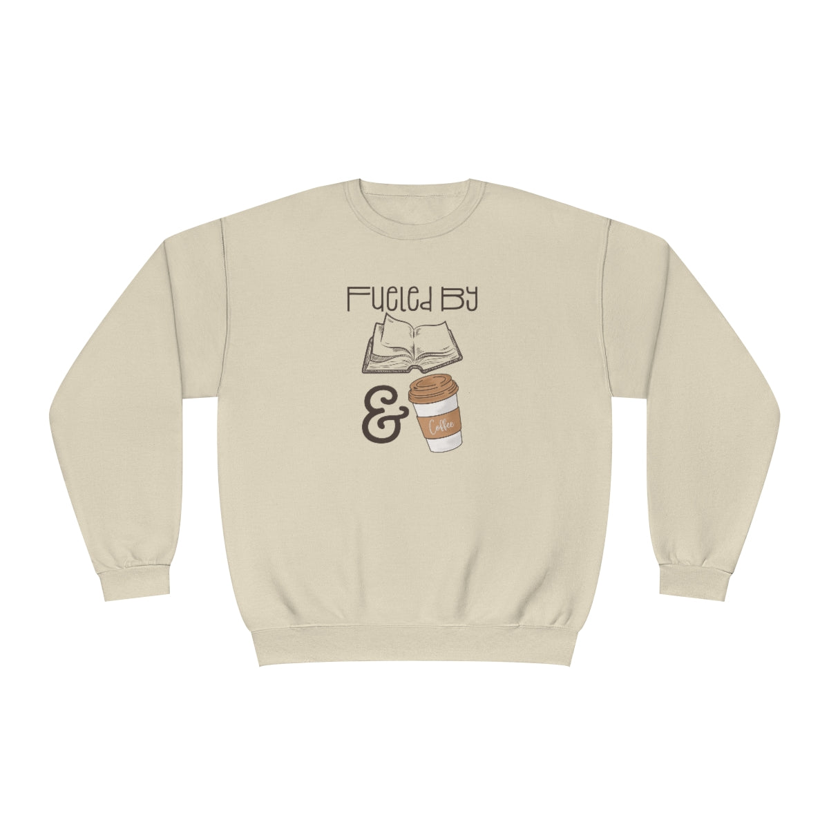 Fueled by Books and Coffee Sweatshirt, Book Lover Gift Women, SweatShirt for Women, Gift for Book Lovers, Sweaters for Women, Reading