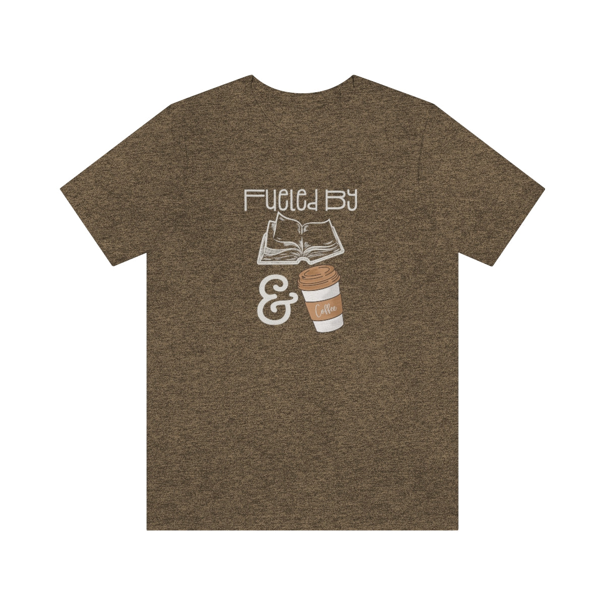 Fueled by Books and Coffee Tshirt, Book Lover Gift Women, Tshirt for Women, Gift for Book Lovers, Sweaters for Women, Reading