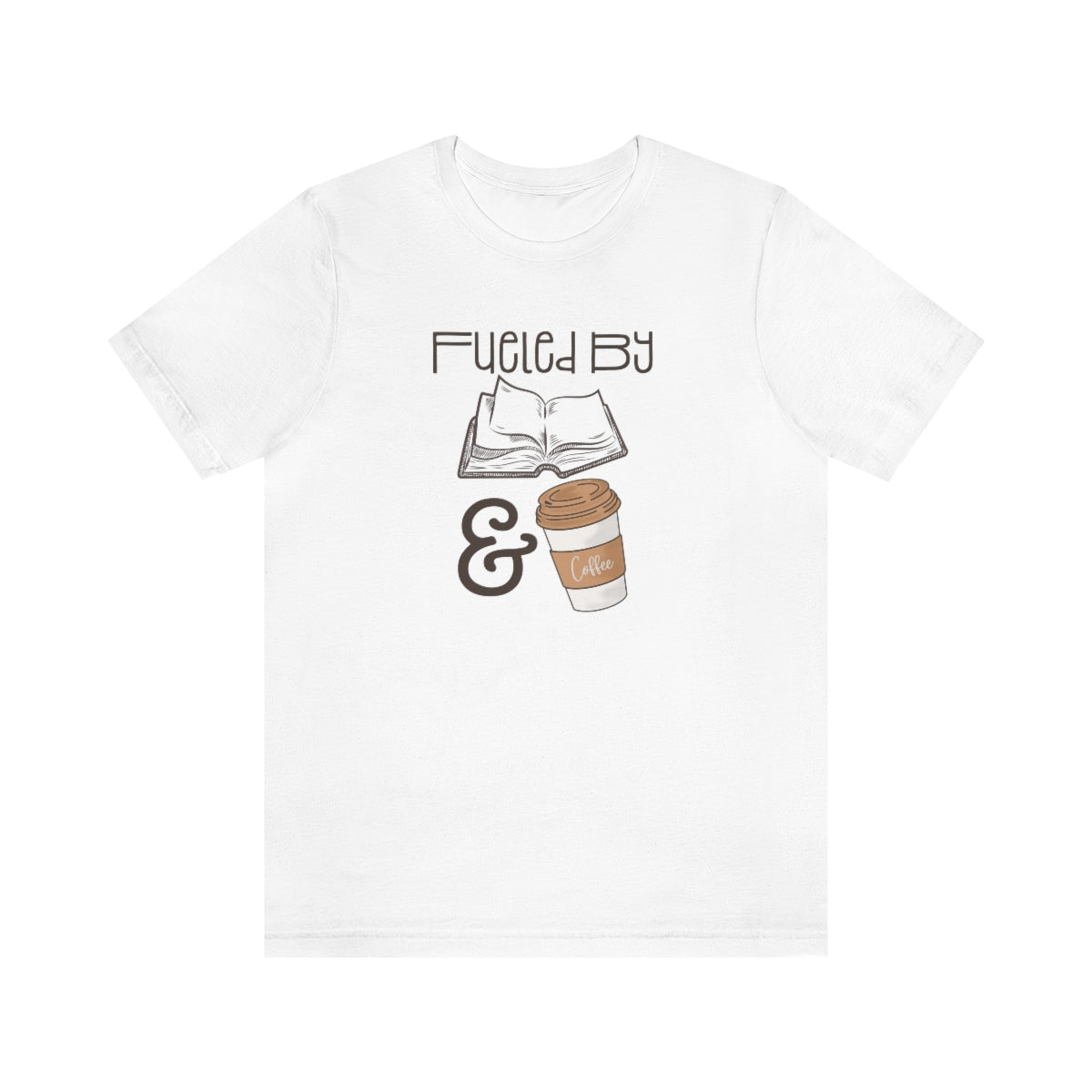 Fueled by Books and Coffee Tshirt, Book Lover Gift Women, Tshirt for Women, Gift for Book Lovers, Sweaters for Women, Reading