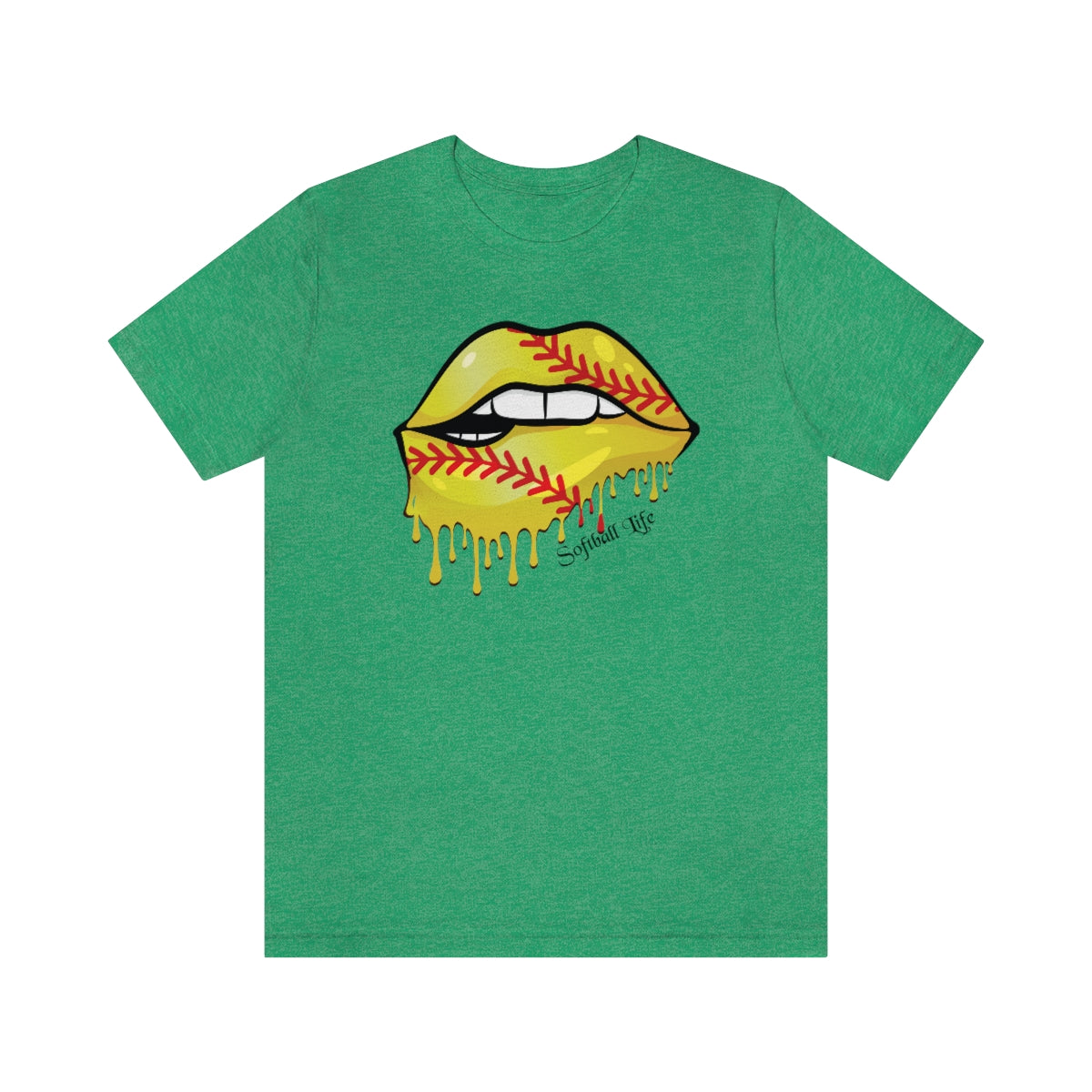 Softball Lips Softball Mom Tshirt | Softball tees | Women's softball Shirt | Cute softball shirts | Dripping Lips | Team gifts