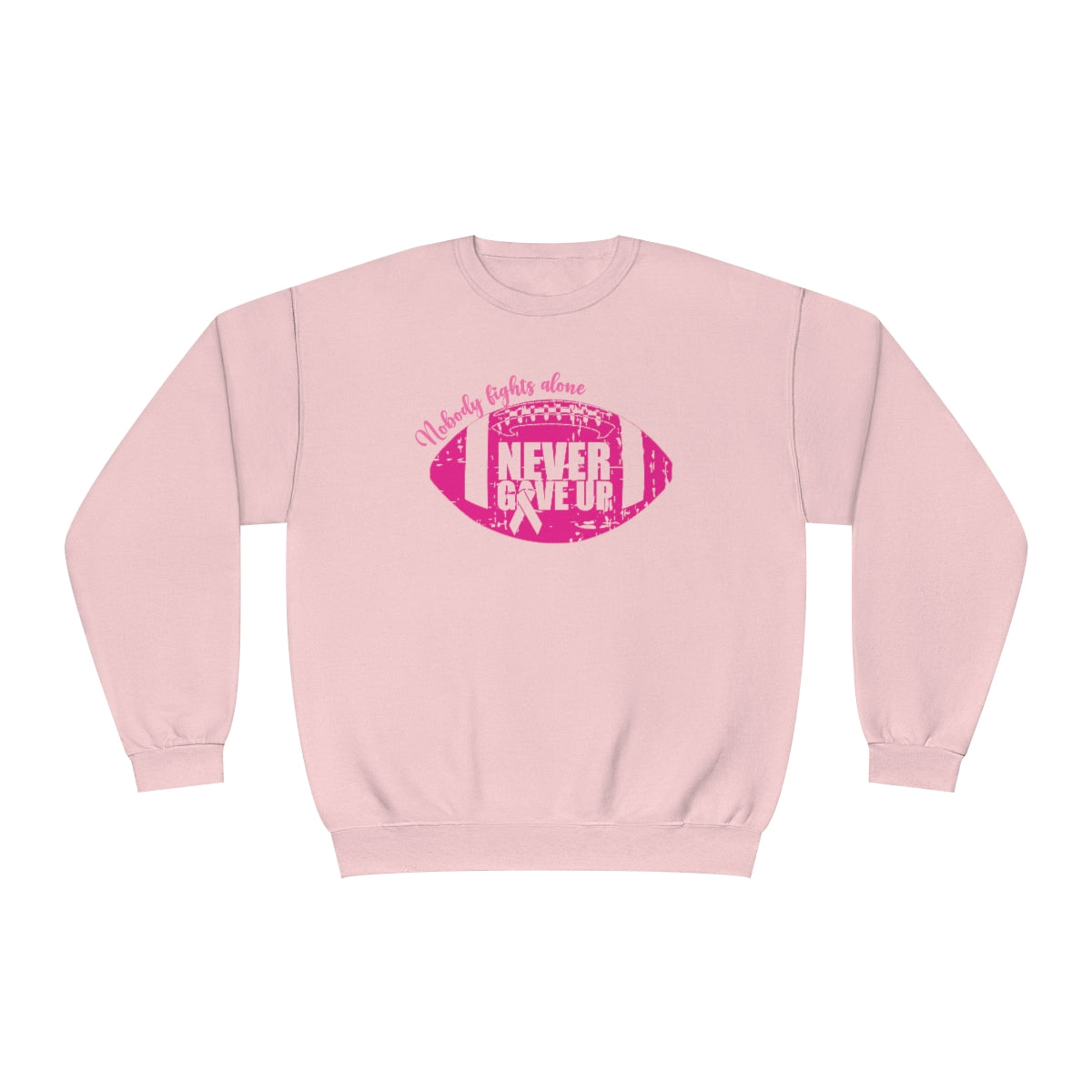 Breast Cancer Sweatshirt | Pink Ribbon Sweatshirt | Breast Cancer Awareness Sweatshirt | Football Sweatshirt | Fundraiser Crewneck