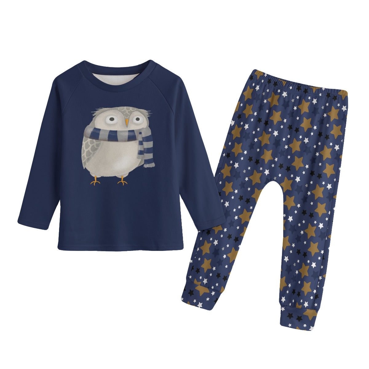 Wizard House Youth Pajamas, Wizard School Youth Pajamas, Owl with Wizard House Scarf