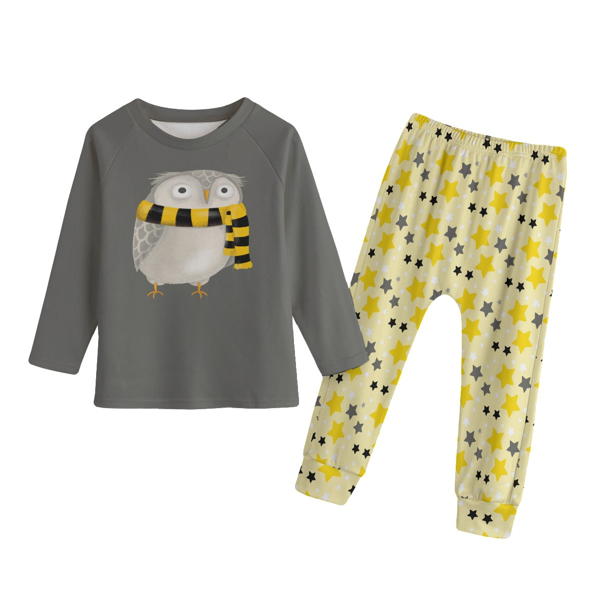 Wizard House Youth Pajamas, Wizard School Youth Pajamas, Owl with Wizard House Scarf