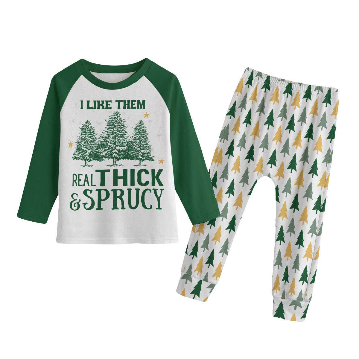 Matching Family Christmas Pajamas, Christmas Tree Pajamas, Real Thick and Sprucy Jammies, Real Thick and Sprucy Pajamas, Christmas Pajamas