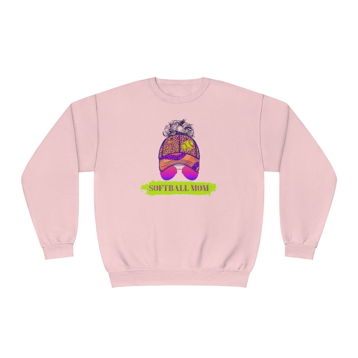 Color Pop Softball Mom Sweatshirt | Softball tees | Women's softball Shirt | Cute softball shirts | Baseball Hat and Sunglasses | Team gifts