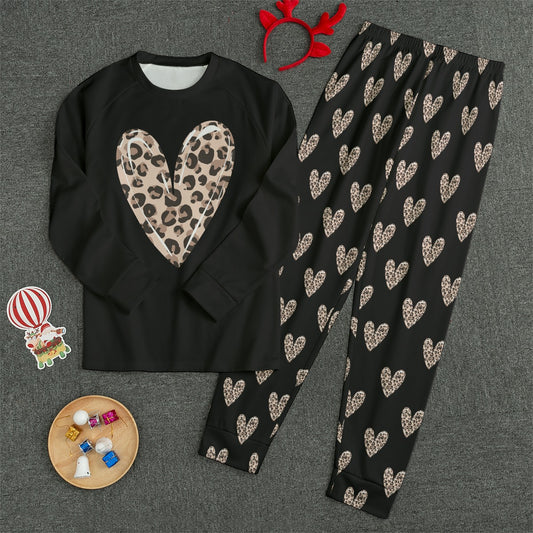 Designs by Em - Leopard Heart Adult Pajamas