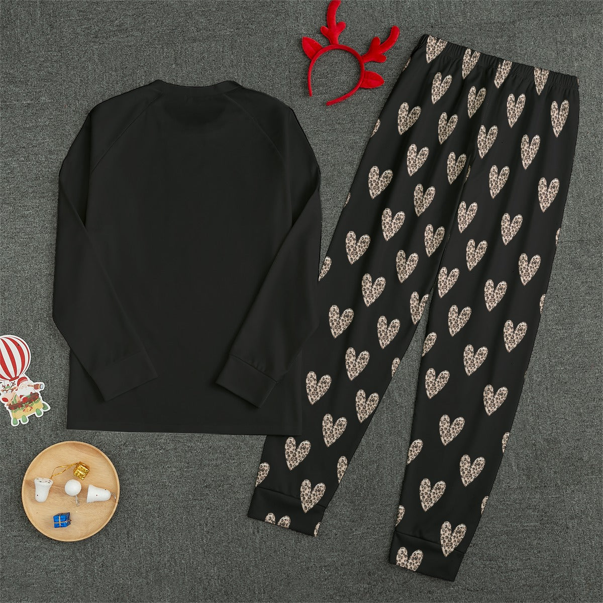 Designs by Em - Leopard Heart Adult Pajamas