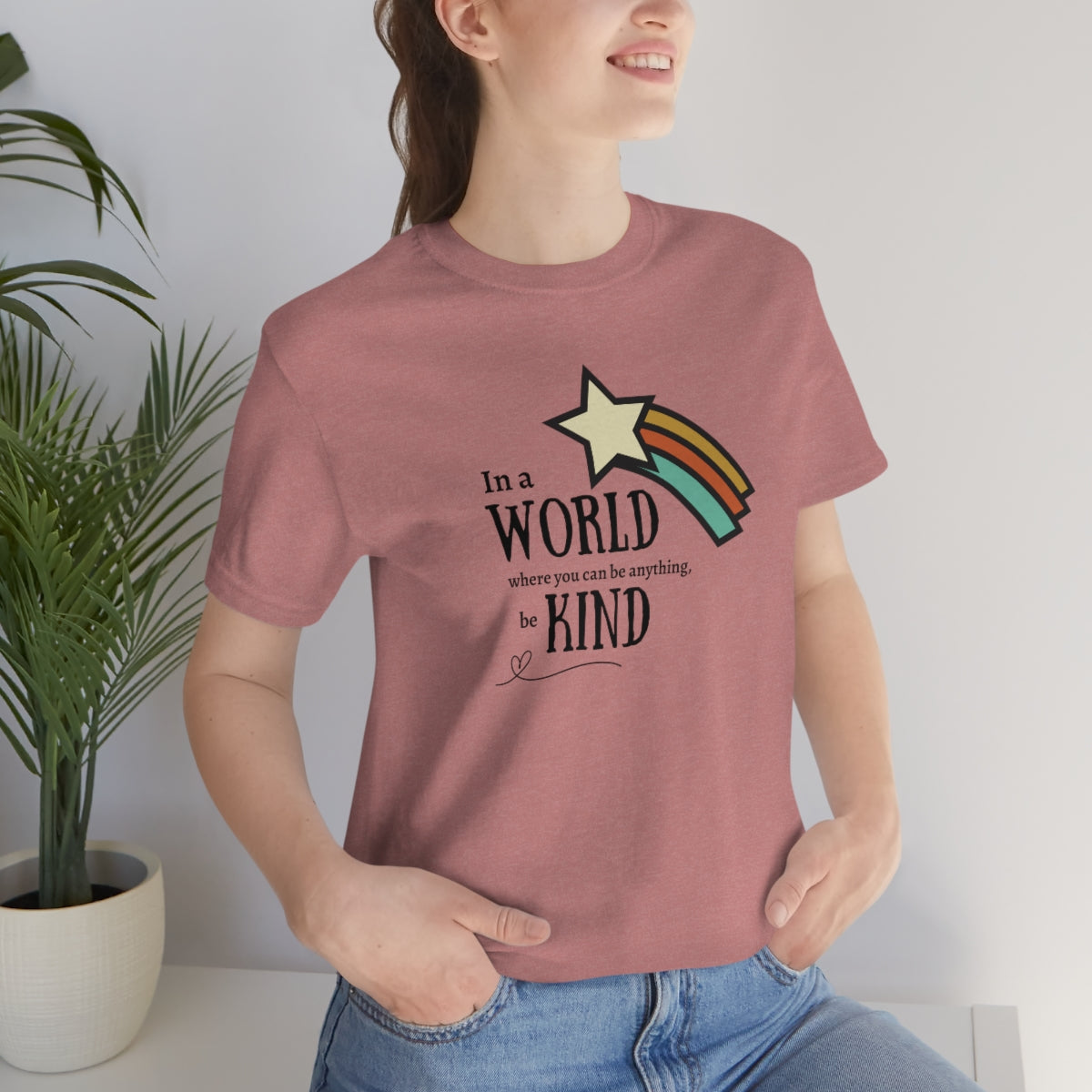 Be kind shirt, In a world where you can be anything be kind shirt, Retro Rainbow shirt, Retro tshirt