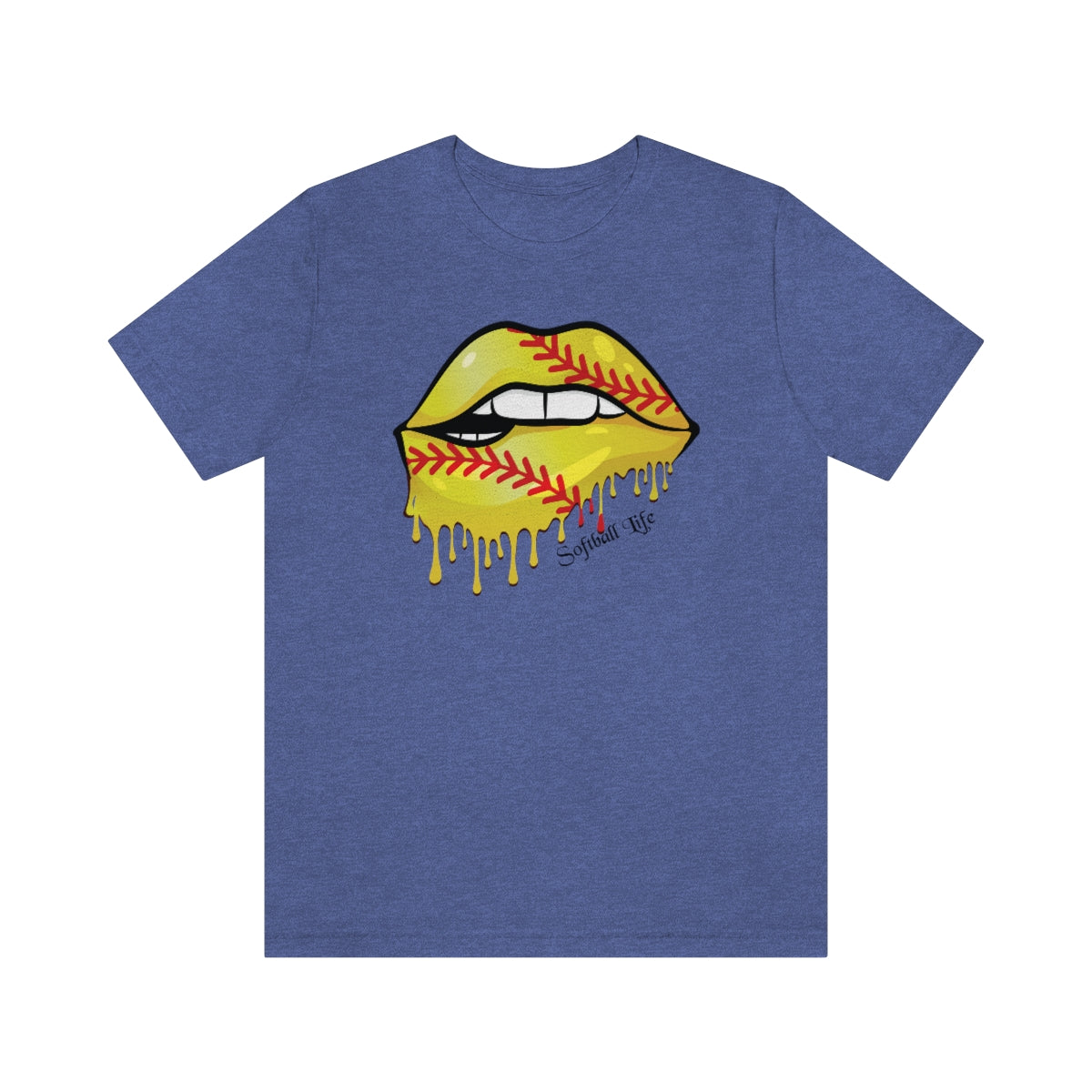 Softball Lips Softball Mom Tshirt | Softball tees | Women's softball Shirt | Cute softball shirts | Dripping Lips | Team gifts