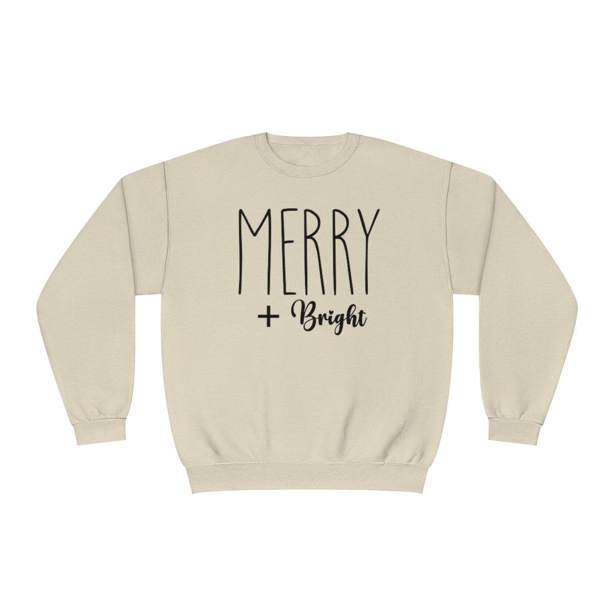 Merry And Bright Sweatshirt |  Christmas Sweatshirt |  Women's Christmas Sweatshirt |  Gift for her | Gift For Christmas