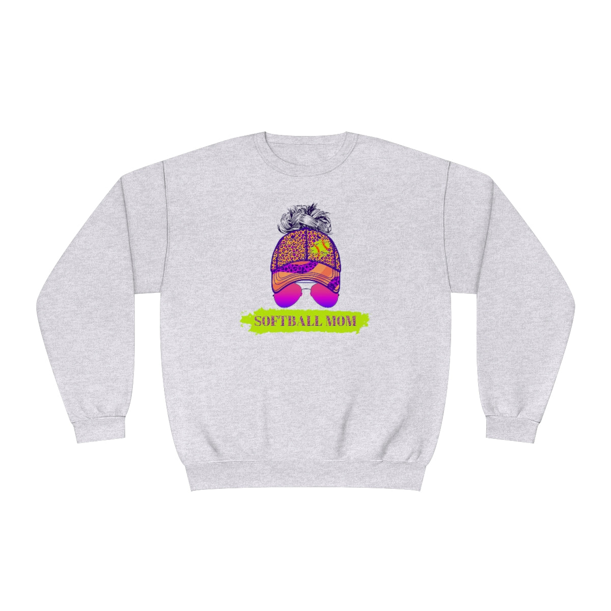 Color Pop Softball Mom Sweatshirt | Softball tees | Women's softball Shirt | Cute softball shirts | Baseball Hat and Sunglasses | Team gifts