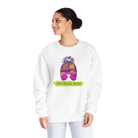 Color Pop Softball Mom Sweatshirt | Softball tees | Women's softball Shirt | Cute softball shirts | Baseball Hat and Sunglasses | Team gifts