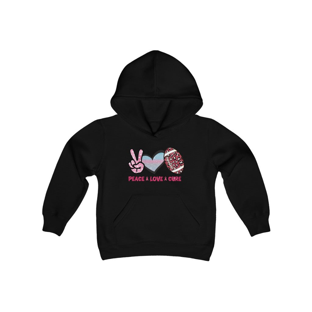 Breast Cancer Sweatshirt Kids | Pink Ribbon Sweatshirt | Breast Cancer Awareness | Football Sweatshirt | Pink Ribbon Hoodie